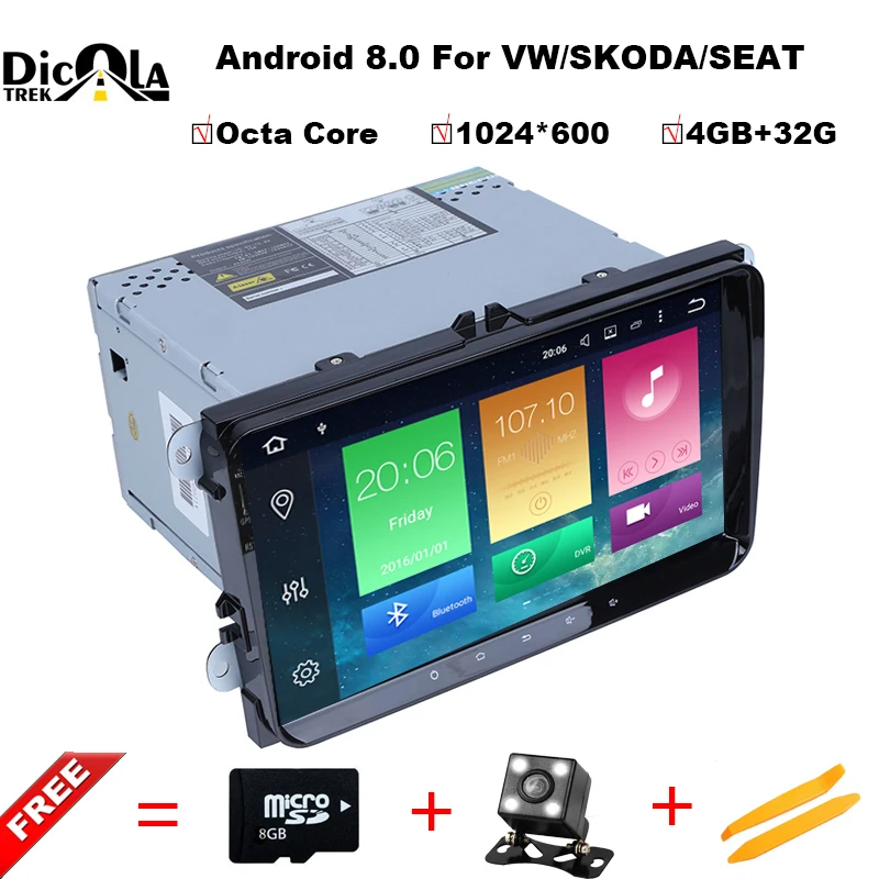 Octa Core 4G 32G HD 2 din android 8 0 font b car b font dvd