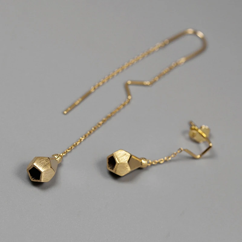 Lotus Fun Real 925 Sterling Silver Handmade Fine Jewelry Minimalist Style Creative Design Light Bulb Dangle Earrings for Women