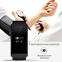 0.66 OLED Сенсорный экран Смарт-Браслет С Пульсометром крови Давление smartband для iPhone HTC Xiaomi Meizu Sony Huawei