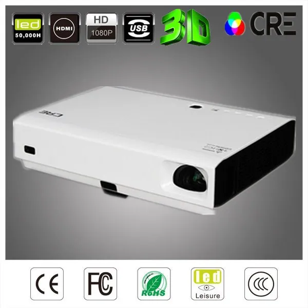 CRE X3000 Native 1280 800 3d font b Projector b font Digital Dlp Laser font b
