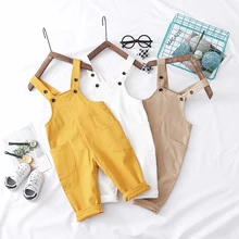 Новинка года, весенний хлопковый комбинезон для мальчиков и девочек 80-100 см, 1 предмет, Детский комбинезон для маленьких мальчиков, комбинезон для маленьких девочек, детские брюки