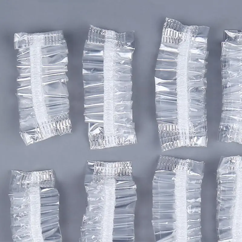 100 шт утолщенные одноразовые пластиковые водонепроницаемые защитные колпачки для ушей для парикмахерских, защитные наушники для душа