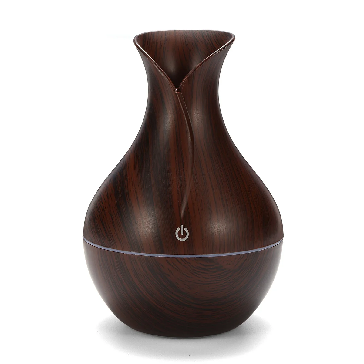 Dark Air Humidifier Светодиодный USB Электрический деревянный увлажнитель воздуха холодный туман увлажнитель эфирного масла диффузор для офиса дома увлажнители воздуха 7 цветов - Цвет: Dark Air Humidifier