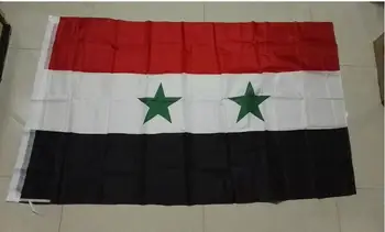

free shipping xvggdg NEW Syria Flag 3ft x 5ft Hanging Syria Flag Polyester standard Flag Banner