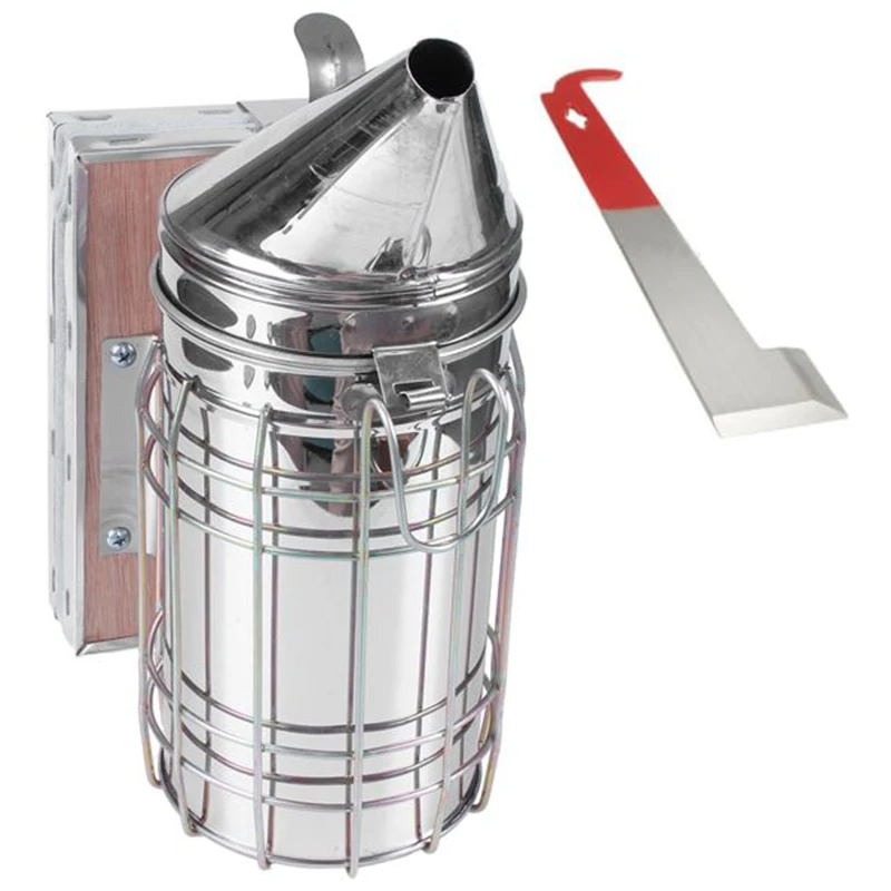 

New Beekeeping Tool Sheet+Board Bee Smoke Transmitter Kit Apiculture Bee Smoker Smoke Sprayer Bee Smoker Beekeep