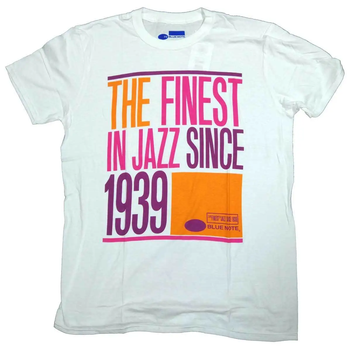 

Blue Note T Shirt - Finest In Jazz 100% Official Jazz Old Skool Hooligans