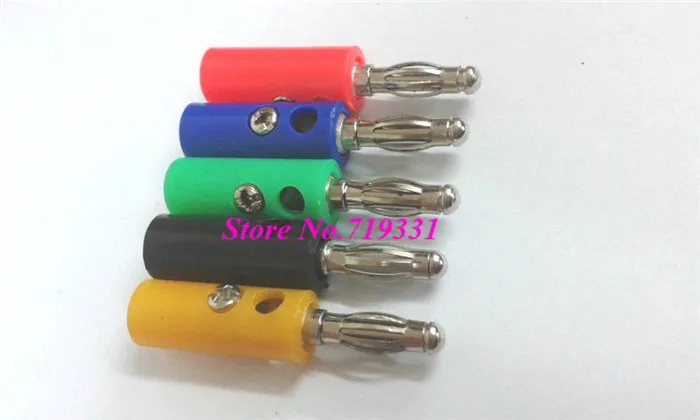 

5 Color 4mm Banana plug for Power Amplifiers Binding Post 10PCS