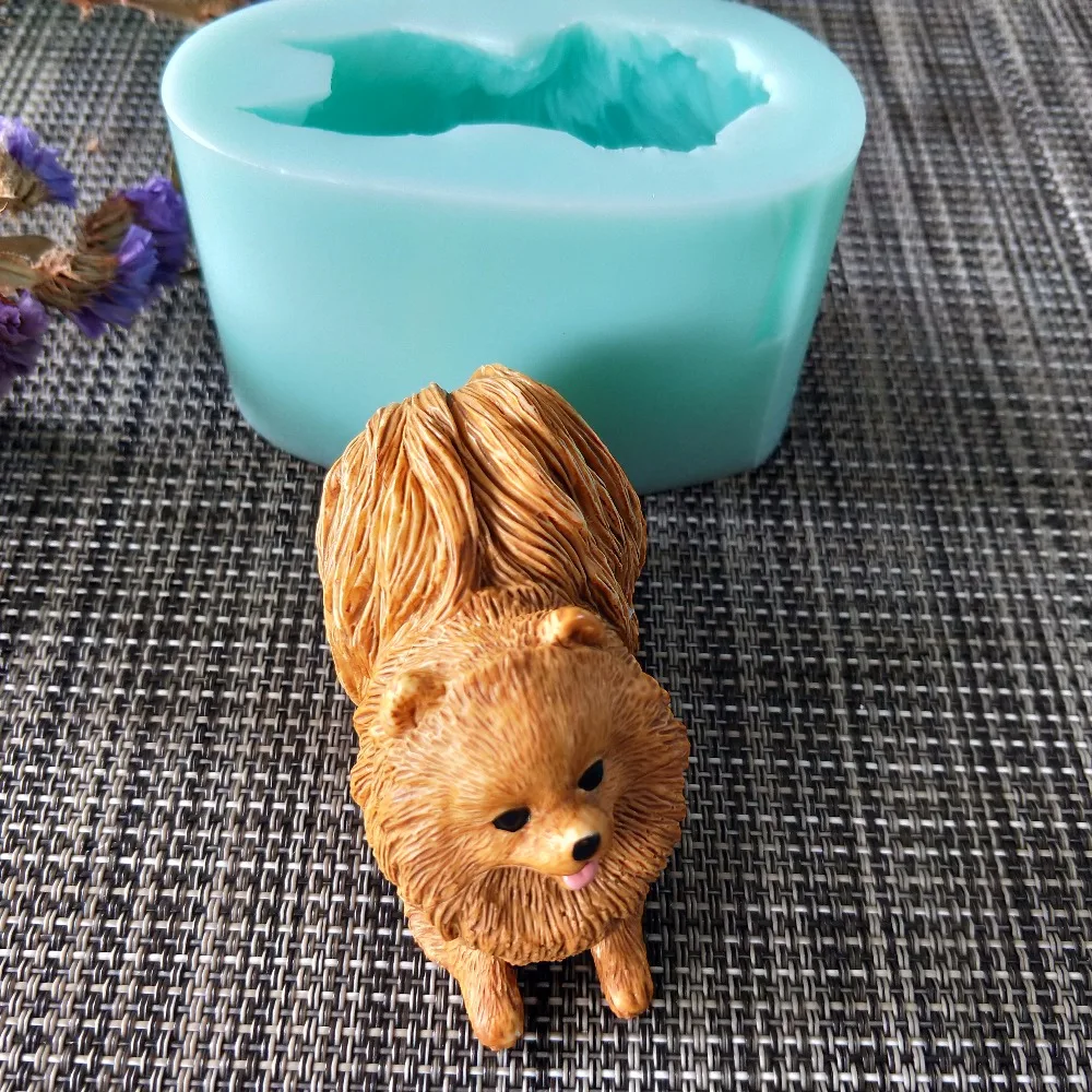 PRZY 3d силиконовая форма для животных милых собак изготовления мыла DIY формы свечей