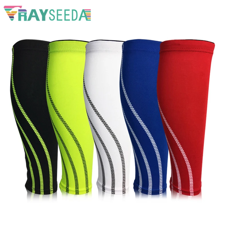 

1pc Rayseeda Compressive Football Calf Sleeves Basketball Cycling Running Legwarmer Shin Guards Outdoor Exercise Calf Protection