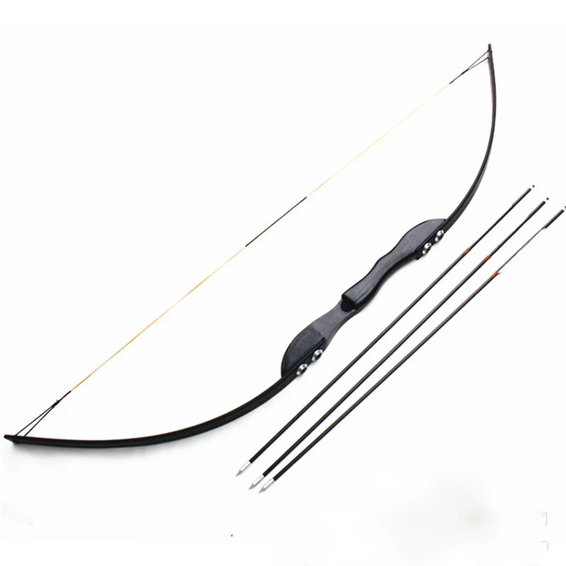Traditional Recurve Bow 40lbs Archery for Right Hand with Wooden Handle