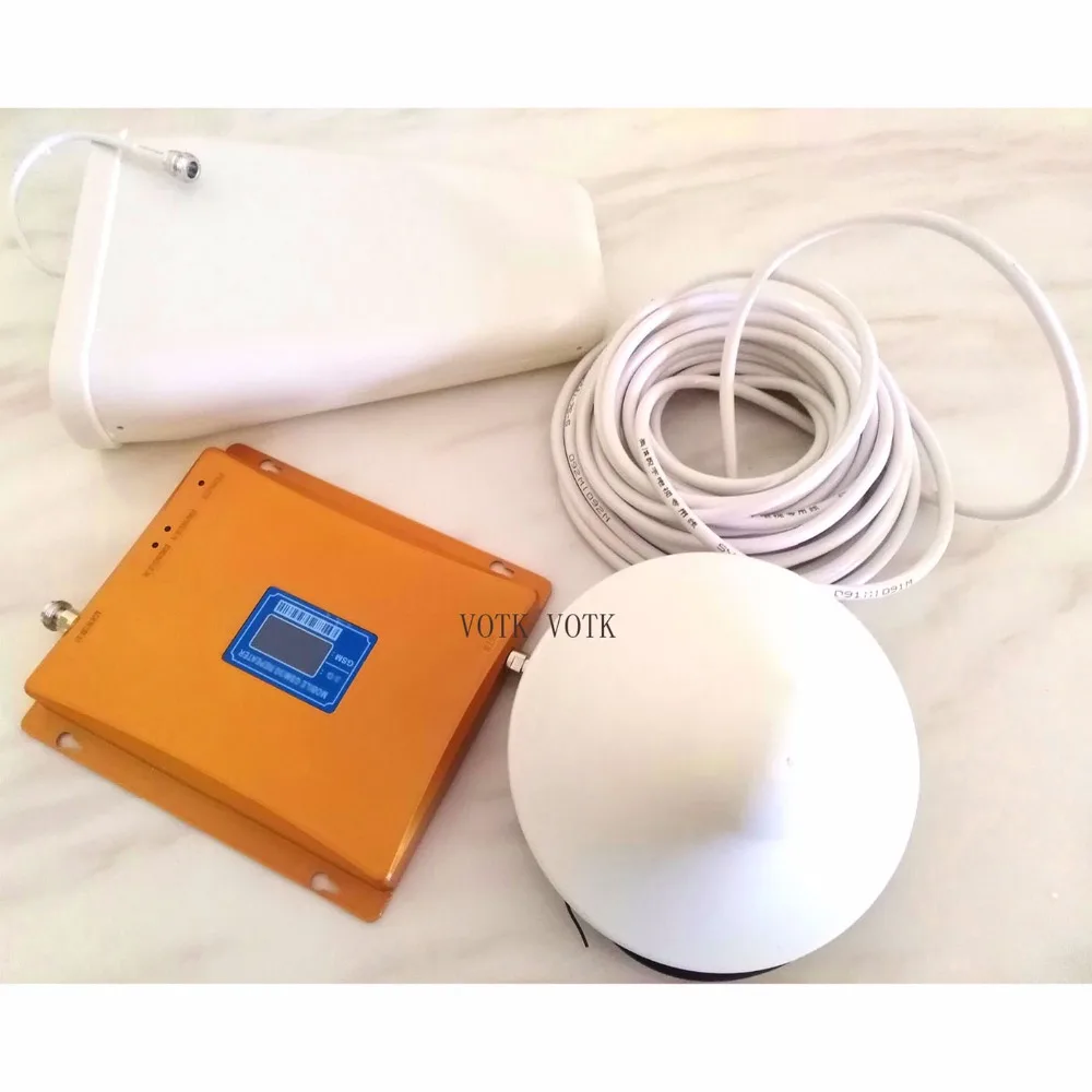

mobile phone GSM signal booster GSM DCS dual band signal repeater gsm signal amplifier with LCD display 10M 50OHM CABLE