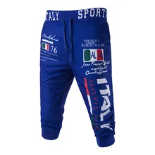 Популярные мужские спортивные штаны с итальянским принтом, повседневные штаны