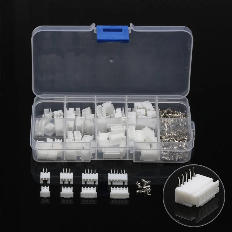 

YT 150Pcs/Box 2.54mm 2/3/4/5 Pin Header Jumper Wire Connectors Housing Male Female Crimp Dupont Pin Connector Plug Terminals