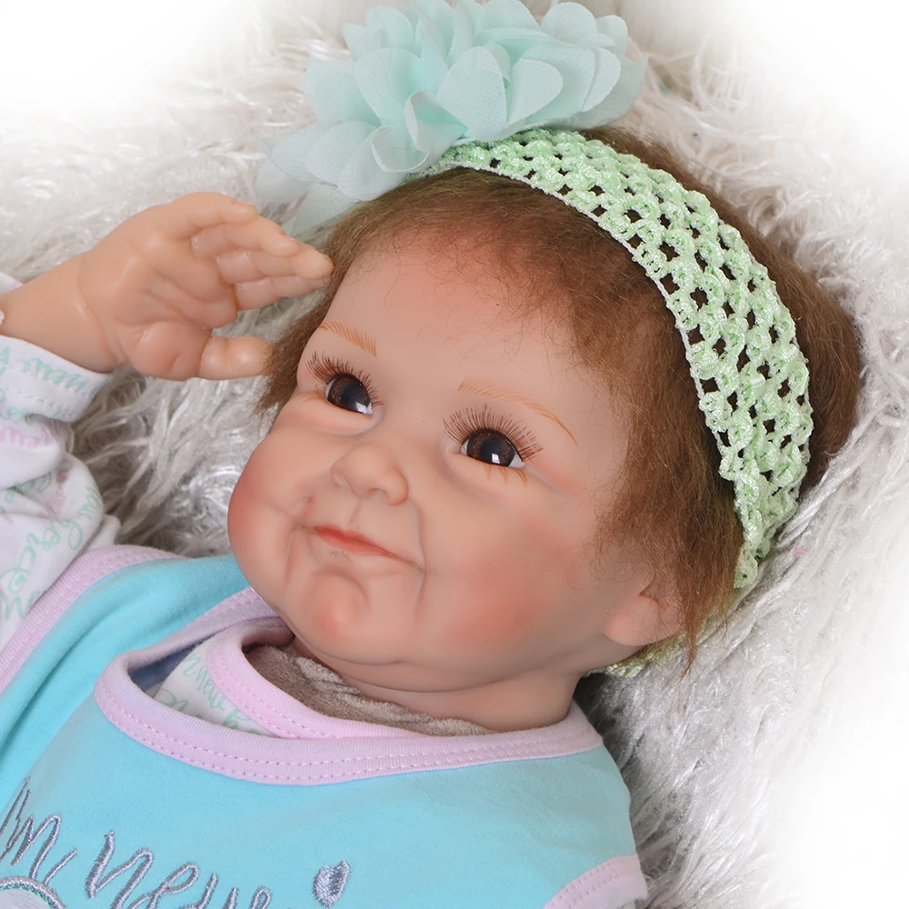 Реального живого Bebe куклы реборн игрушки 22 дюймов 55 см мягкого хлопка тела bebe реалистичные rebon bonecas девушка куклы Reborn подарок