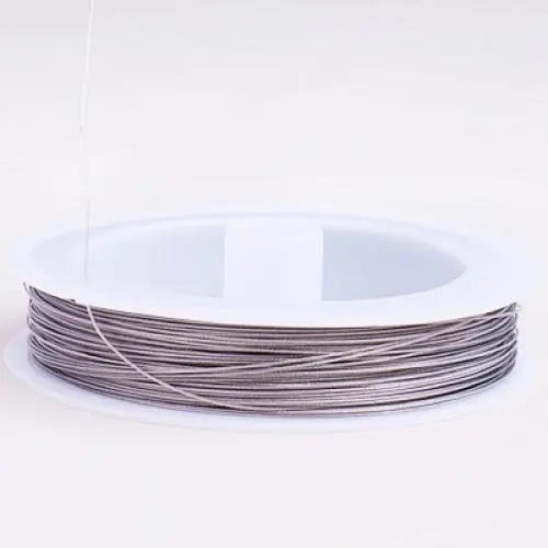 Хвост тигра Бисероплетение поделки из проволоки Wire-80 m/0,45 мм/серебристый