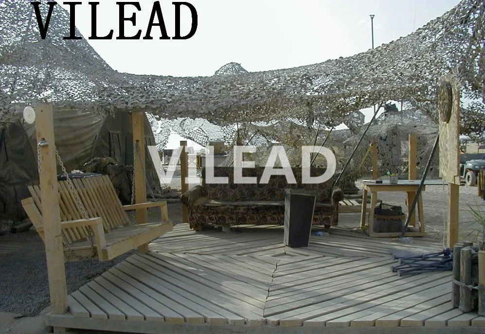 

VILEAD Military Camo Netting 5M*5M Desert Camo Netting Army Camouflage Jungle Net Shelter for Hunting Camping Sports Car Tent