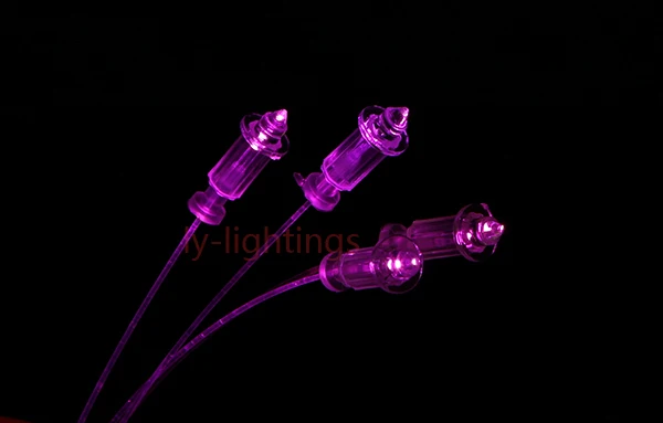 For home decoration optical fiber light end cups plastic hats tailpieces 150pcs fiber optics end fittings 0.5mm-3mm