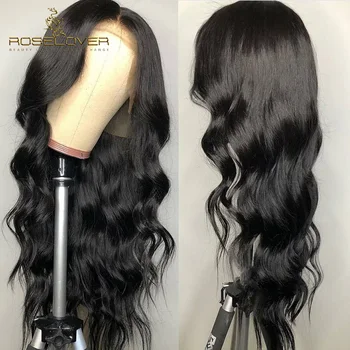 

ROSELOVER Brazilian Body Wave 360 Lace Frontal Wig Pre Plucked Lace Front Human Hair Wigs For Black Women With Baby Hair