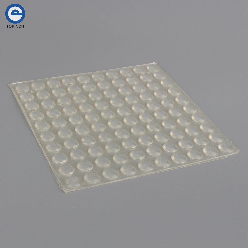 

100pcs/Sheet Adhesive Silicone Semicircle Feet Clear Anti Slip Bumper Damper Silicone Shock Absorber Feet Pads Furniture Pad
