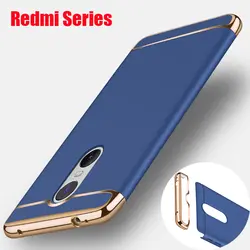 3 в 1 анти-шок Пластик жесткий 360 полной защиты Xiaomi Redmi 4X Note 4 Redmi Note 5 Примечание 5A Redmi 5 плюс чехол Xiaomi