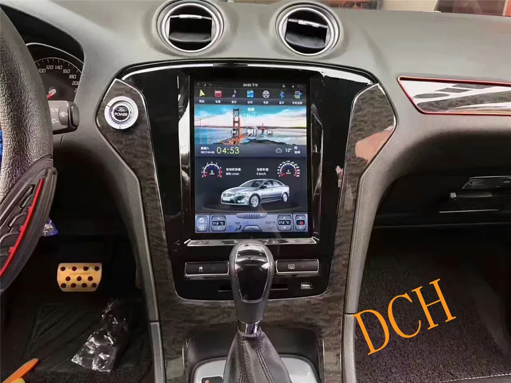 10,4 ''Tesla стиль Android 8,1 автомобильный DVD gps плеер для Ford Mondeo fusion 2007 2008 2009 2010 2011 2012 2013 PX6 CARPLAY