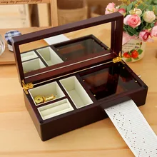 Lettering 30 note hand crank paper tape music box diy gifts double mechanism music box