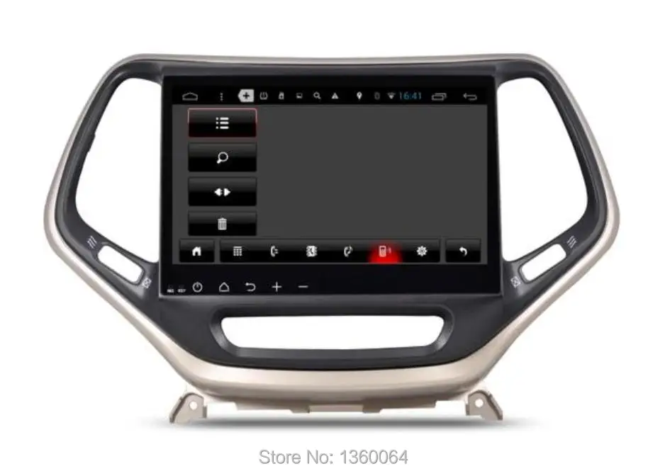 Flash Deal 10.2" Quad Core 1024X600 Android 6.0 Car Radio DVD GPS Navigation Bluetooth Stereo Head Unit for Jeep Cherokee 2015 2016 WIFI 3G 4
