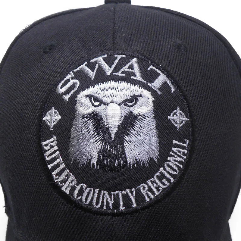 SWAT قبعة مموهه الذكور المطرزة النسر الأسود البيسبول قبعات الرجال Gorras الفقرة Hombre النساء Snapback العظام Masculino التكتيكية كاب