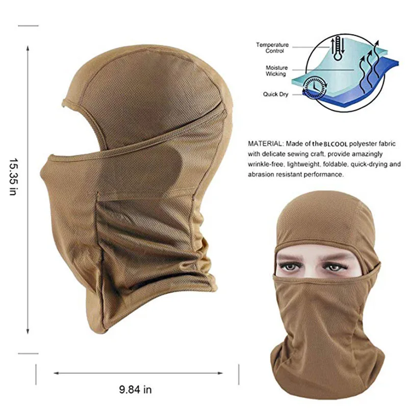 Bicycle Balaclava Full Face Mask Wargame Hunting Cycling Army Bike Military Helmet Liner Tactical Riding Cap