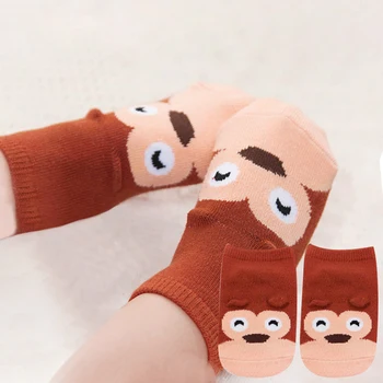 

Small Infant Socks Little Ears Cotton Socks Kids Baby Cartoon Pattern Anti-slip Socks S M New Arrival toddler girl socks