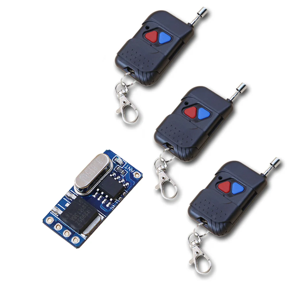 

DC 3.5v 3.7v 7.4v 8.4v 12v Wireless Remote Control Switch Smart Micro Remote Switch System Mini Receiver Transmitter