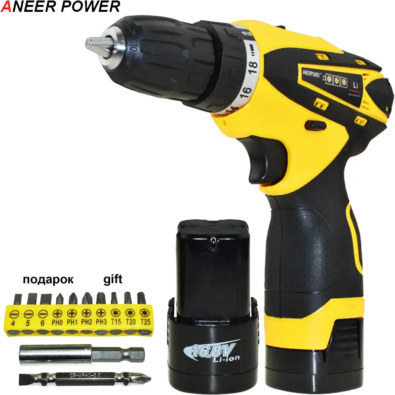 

16.8v 1.5Ah Battery Capacity Multifuctional Cordless Screwdriver Power Tools Drill Mini Batteries Screwdriver Screwdriver Eu