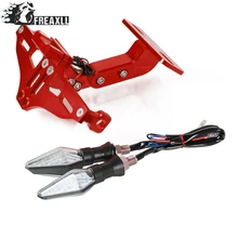 Держатель номерного знака регулируемый держатель номерного знака Кронштейн светодиодный для Benelli держатель пластины BN300 BN302 BN600 BN TNT 300