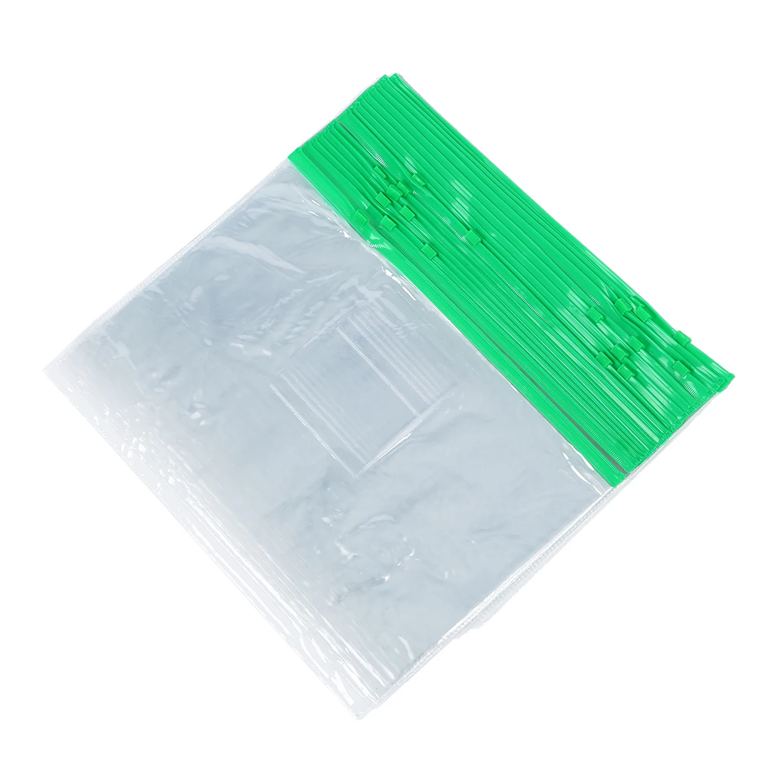 Офисные зеленый прозрачный Размеры A4 Бумага ползунок zip папки ПВХ Напильники Сумки 20 шт