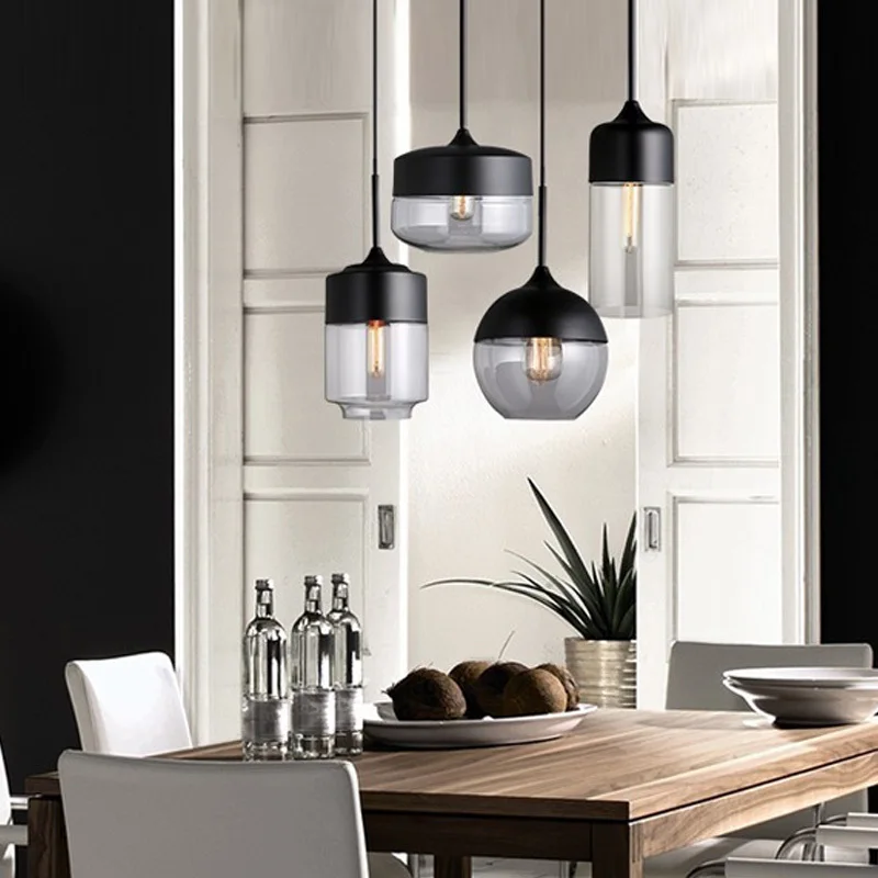  Modern Glass bar Pendant Lights For Dining Room Indoor Home Suspension Lighting E27 Kitchen Restaur - 32902309008