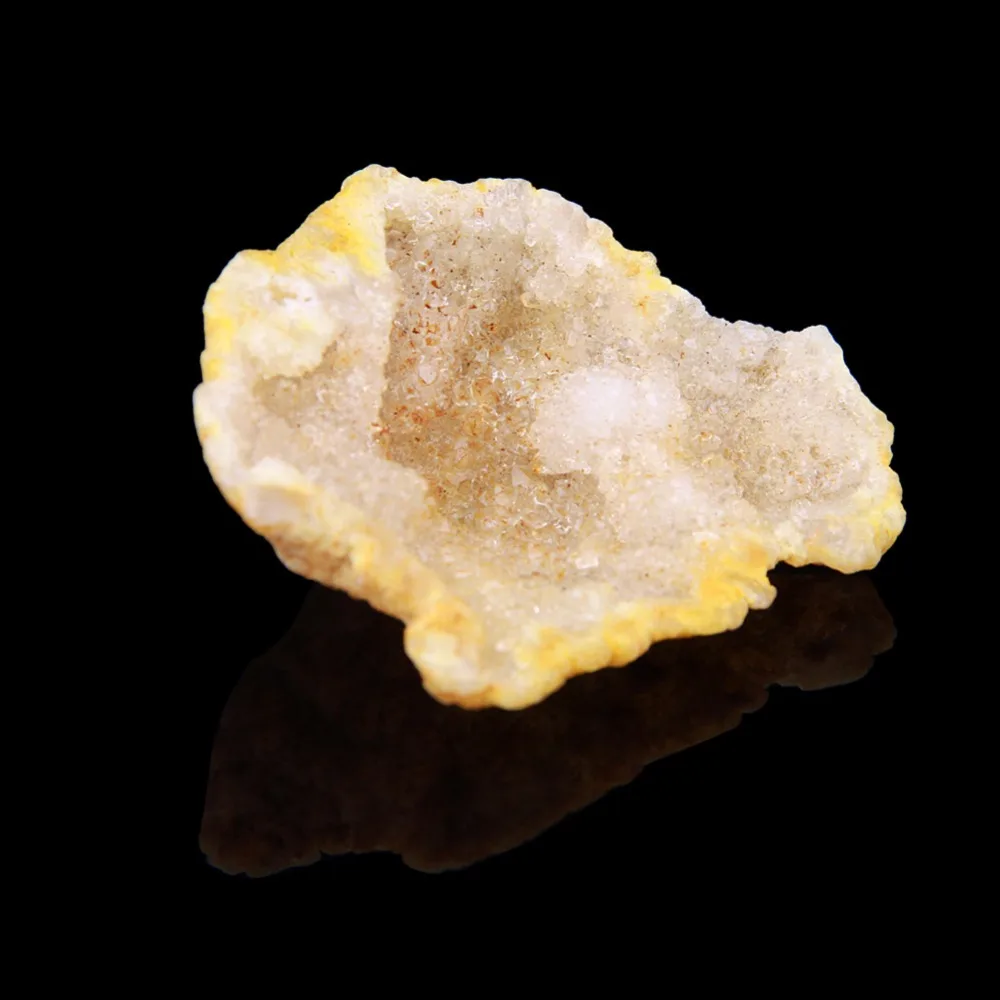 

yaye 100% Natural Agate Geode Druzy Rock and Minerals Specimen Gemstone Collections Display Reiki Healing Stones 1pc