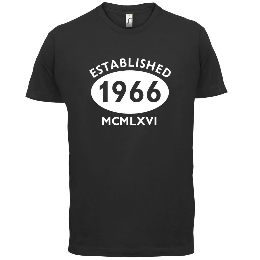 1966 ローマ数字 50th 誕生日 メンズ Tシャツ 13 色 ギフト 現在プリント Tシャツメンズ半袖ホットトップス T Shirts Aliexpress