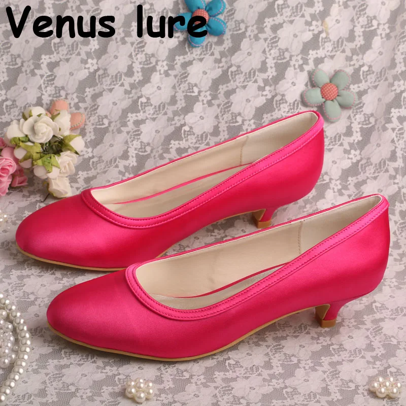 pink wedding shoes low heel