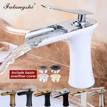 Waterfall Bathroom Faucets Sink Mixer Cold and Hot Water Taps Vanity Vessel Sink Mixer Tap Water Crane Bathroom Torneira WB1001 zgrk basin faucets bronze black crane bathroom faucets hot and cold water mixer tap mixer tap torneira