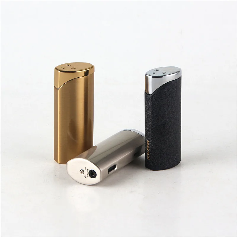 

Cigarette Accessories Windproof Torch Butane Gas Lighter Three Flames Metal Lighters
