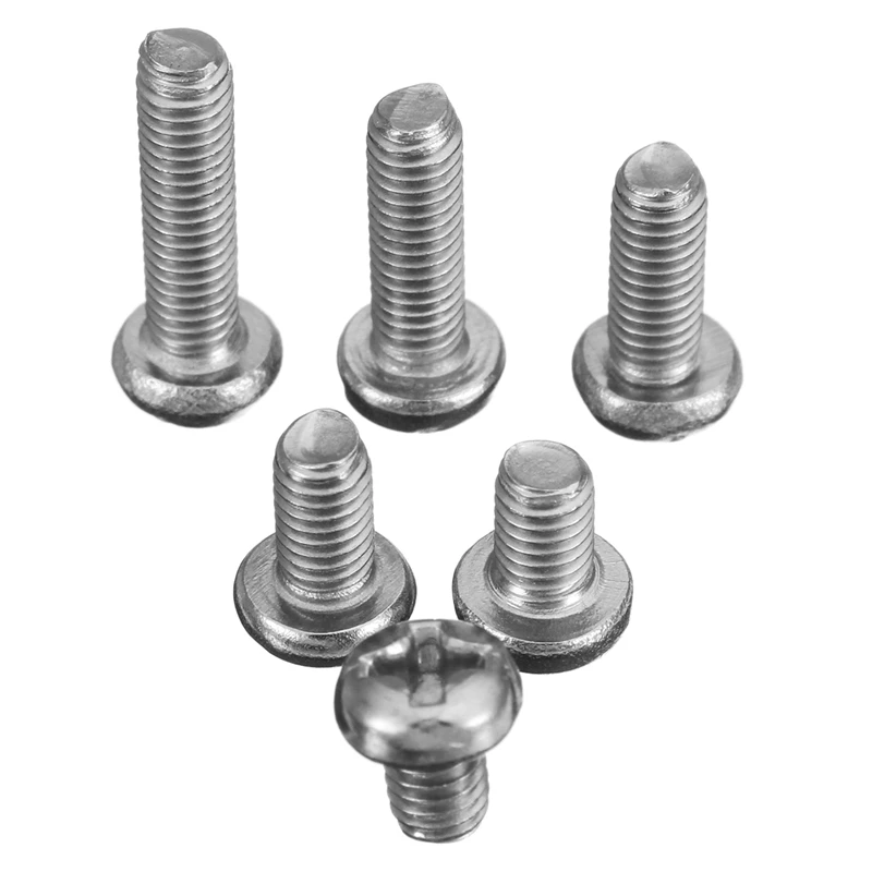 

MTGATHER 300pcs M3 304 Stainless Steel Phillips Screws Bolt Hex Nuts Washers Assortment Pan/Flat/Truss Head