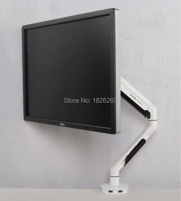Loctek Q7 Super Quality White Desktop Gas Spring