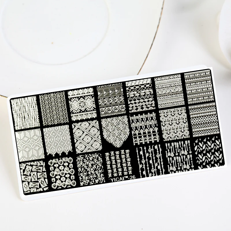 

40 Styles DIY Nail Art Plates 6.5*12.5cm DIY Template Nail Art Image Stamp Plates Polish Stamping Template - YICAI01-YICAI0040