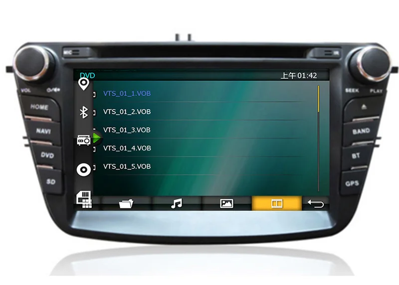 Perfect 7" in-dash Car DVD player with GPS navigation BT/TV USB SD AUX,audio Radio stereo,Car multimedia headunit for Ford Escort 2014 3