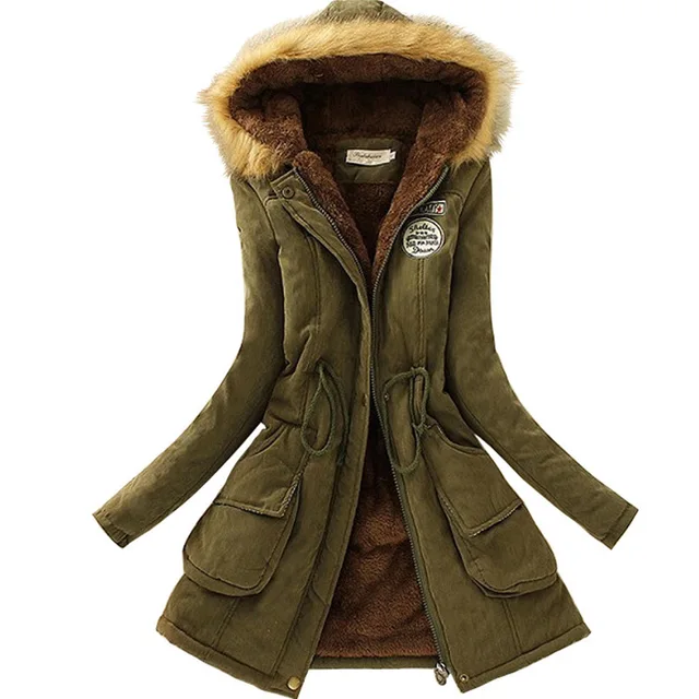 2017 Nuevo Parkas mujer mujeres invierno abrigo
