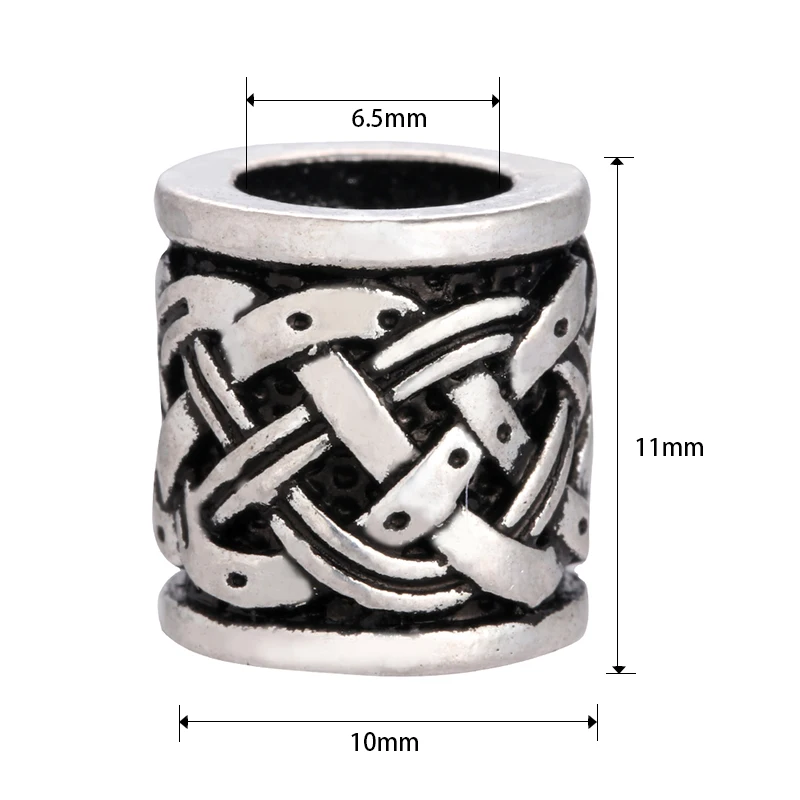 

Vikings Hair Dread Beard Beads Charm for Jewelry Necklace Bracelet Making