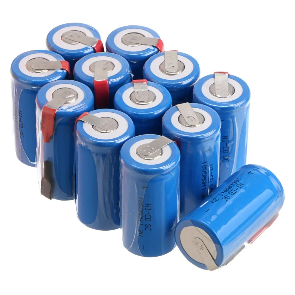 

14 PCS 1800 mah SC Ni-CD rechargeable battery -blue color 4.25*2.2cm