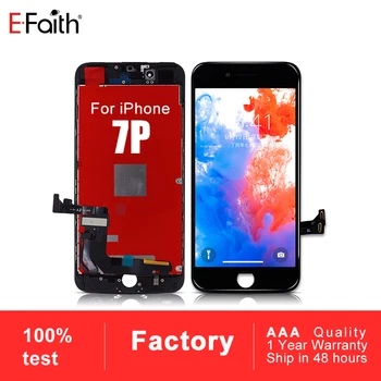 

EFAITH 50 PCS No Dead Pixel LCD or Display For iPhone 7 Plus 7P Replacement Touch Screen Digitizer Assembly Display Free DHL