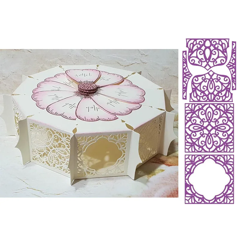 Dimensional Flourish Panel Metal Cutting Dies Stencils For DIY Scrapbooking Decoration Embossing Supplier Cards Craft Die Cut | Дом и сад