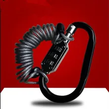 Велосипедный замок мини велосипедный кабель дорожный велосипед шлем автомобиль предотвращает кражу Пароль замок